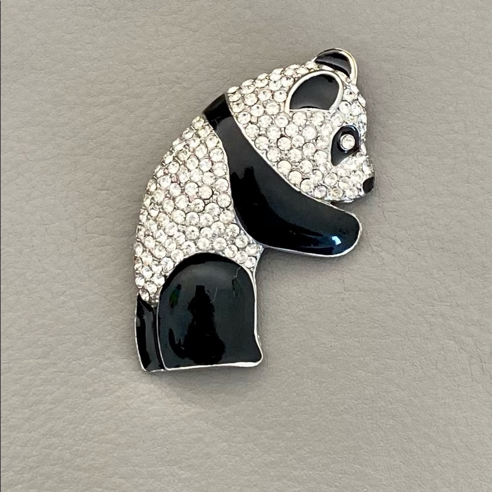 Panda brooch